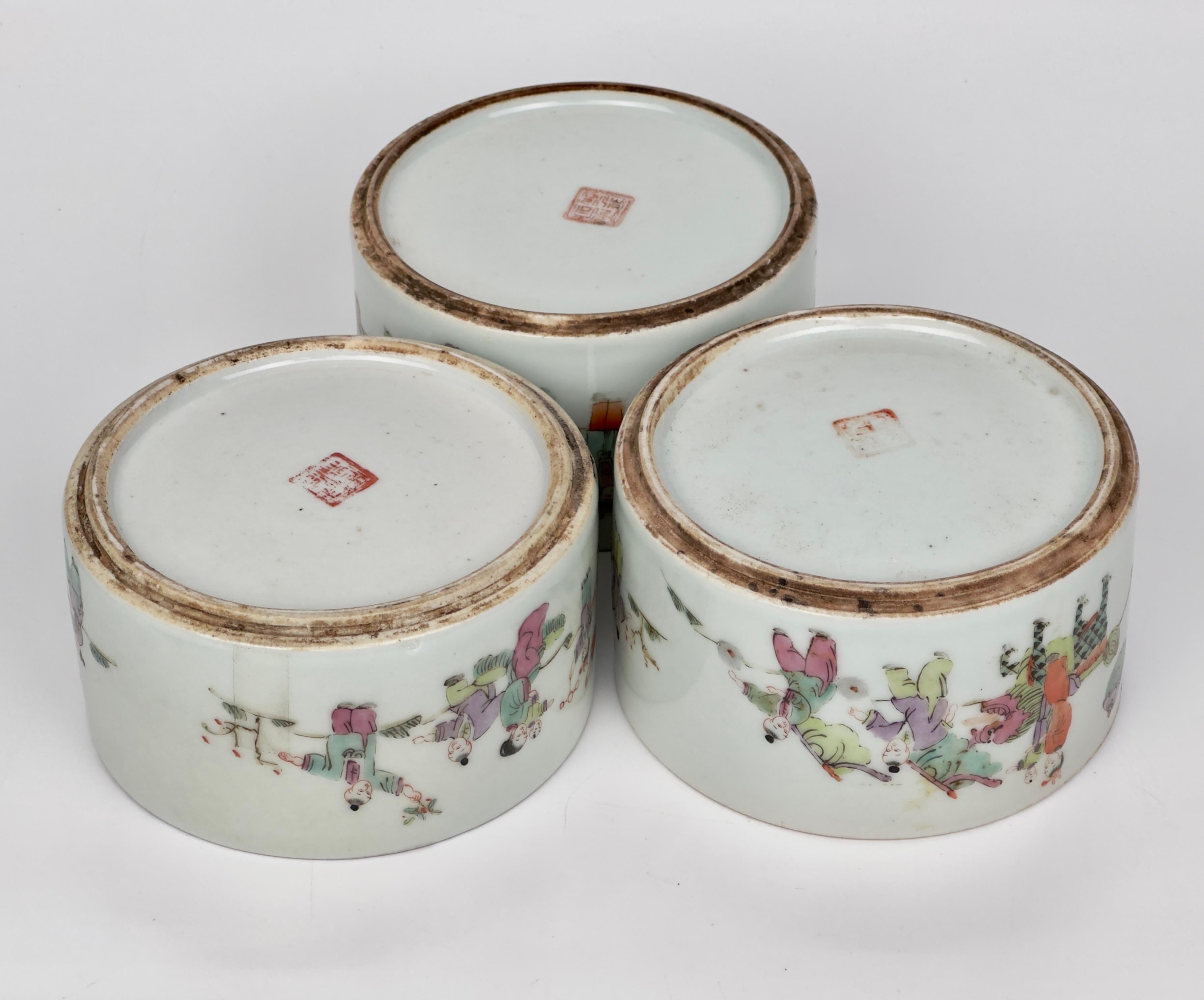 Chinese Famille Rose Porcelain Stacking Box, Late Qing Period 7