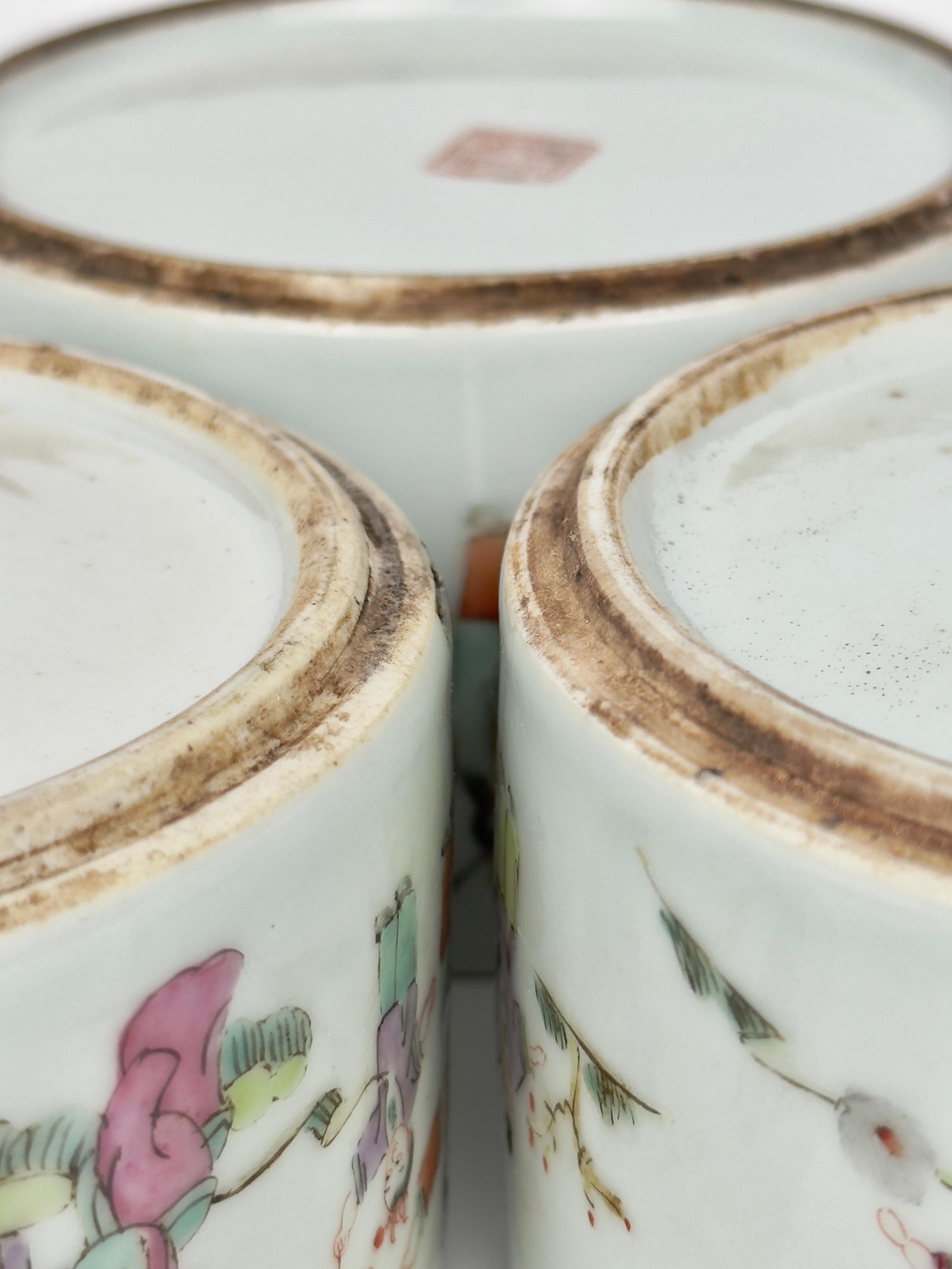 Chinese Famille Rose Porcelain Stacking Box, Late Qing Period 8