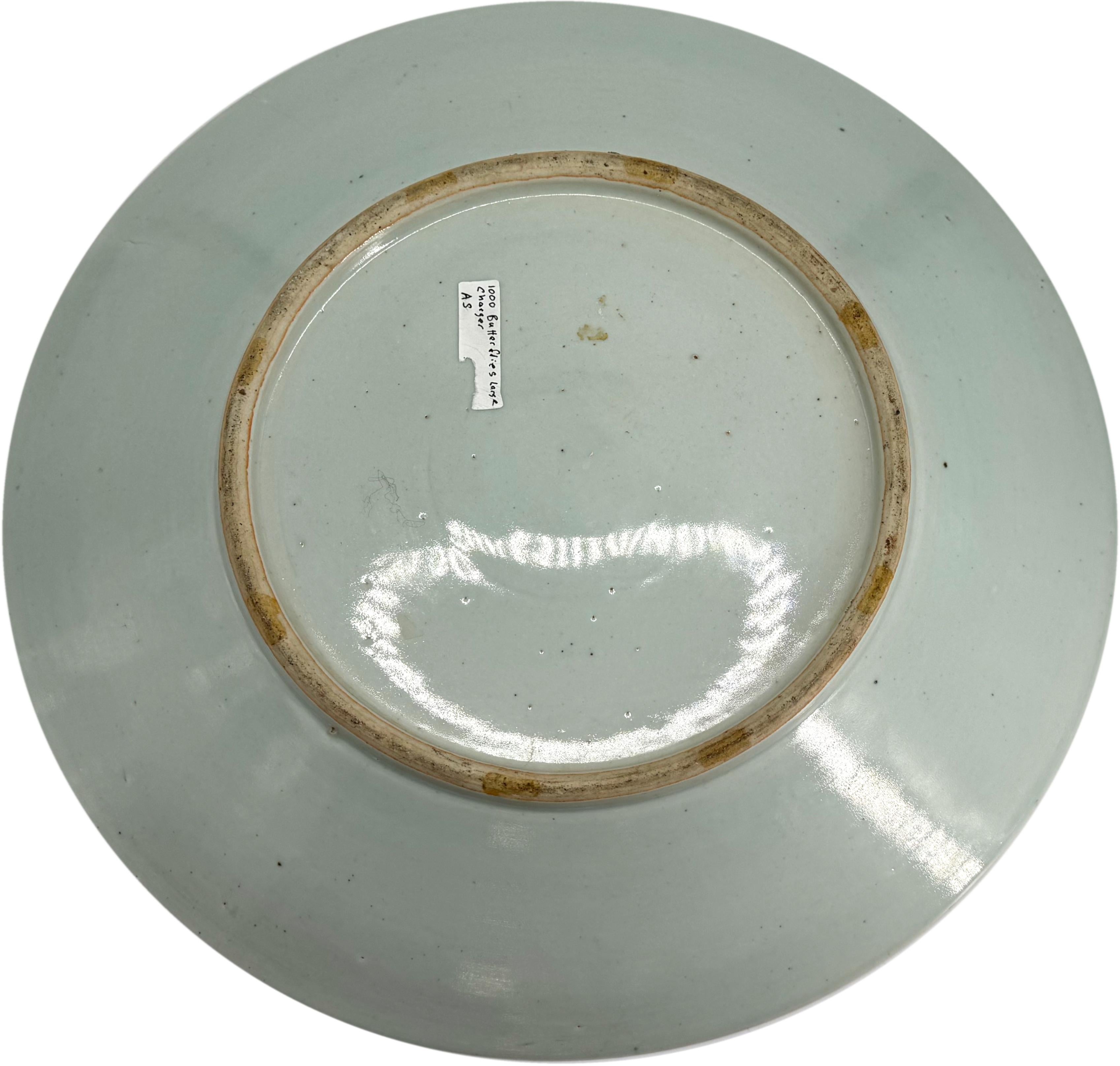 20th Century Chinese Famille Rose Rose Medallion Porcelain Platter For Sale
