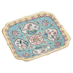 Chinese Famille Rose Square Dish, c. 1900