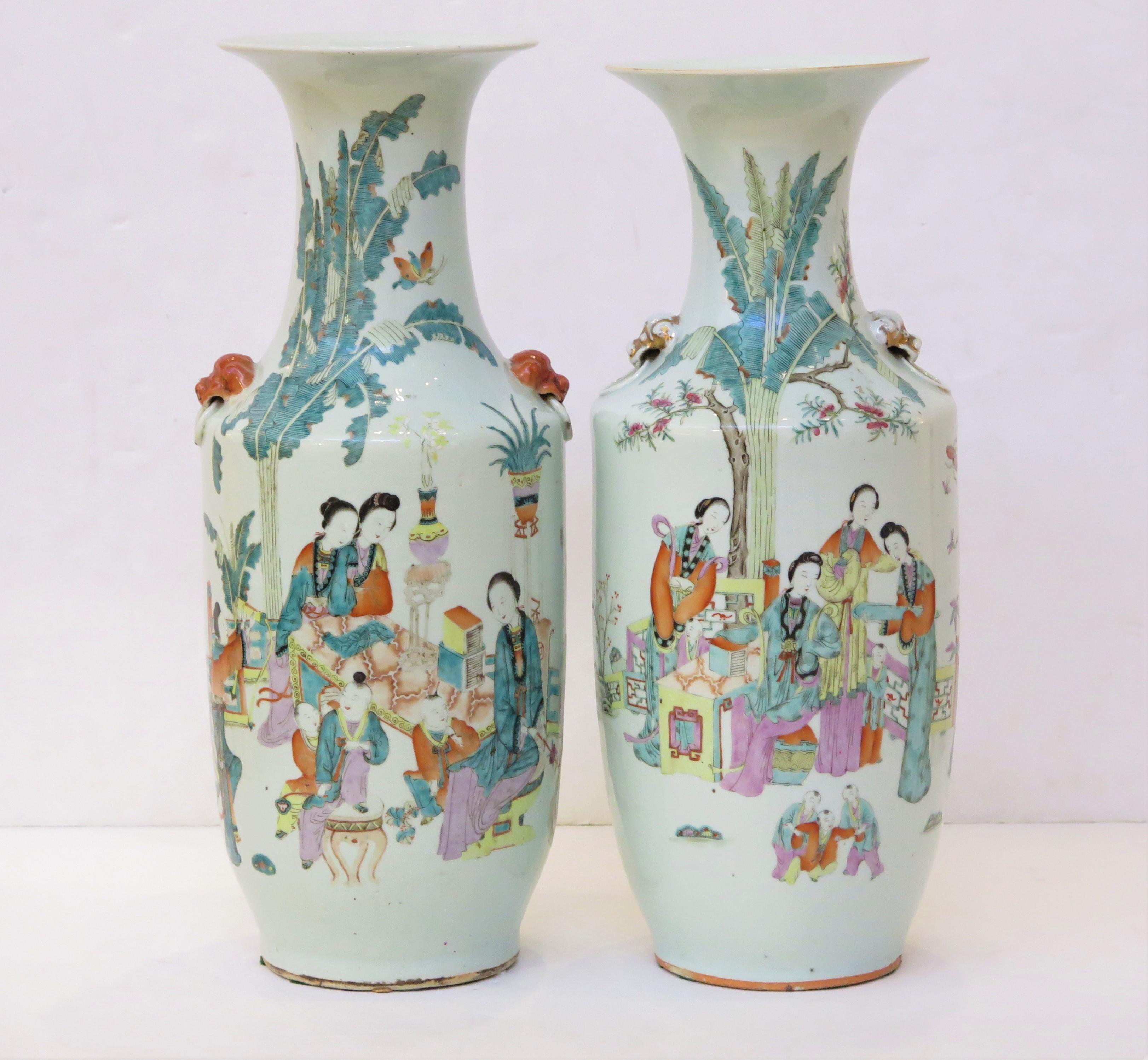 Chinesische Famille-Rose-Vasen im Angebot 6
