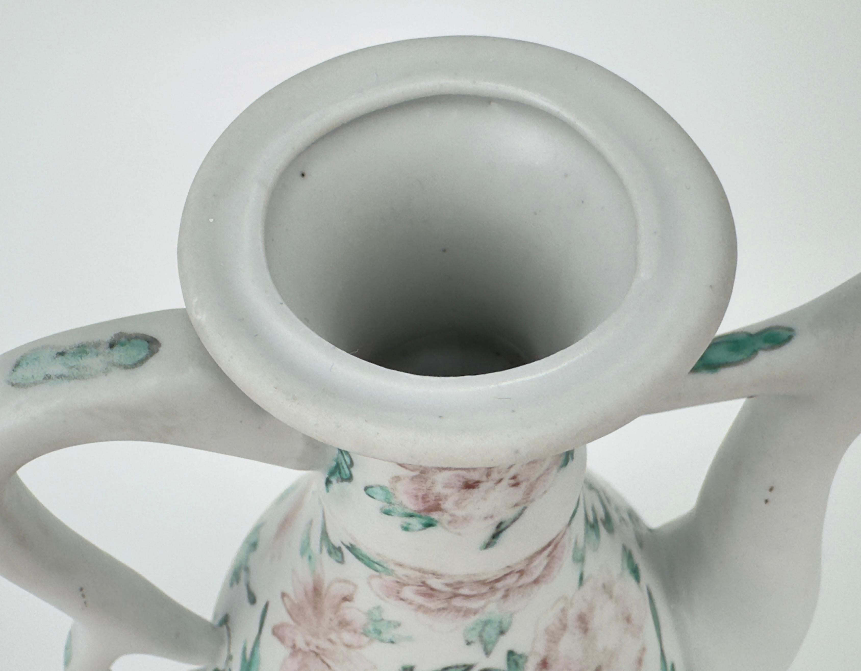 Chinese Famille Rose/Verte 'Chicken' Ewer, Qing Dynasty For Sale 7