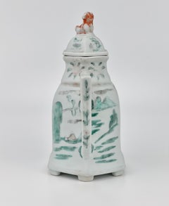 Famille Rose/Verte Ewer, Qing Dynasty