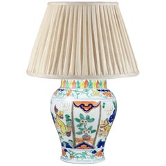 Chinese Famille Verte Porcelain Vase Mounted as a Table Lamp