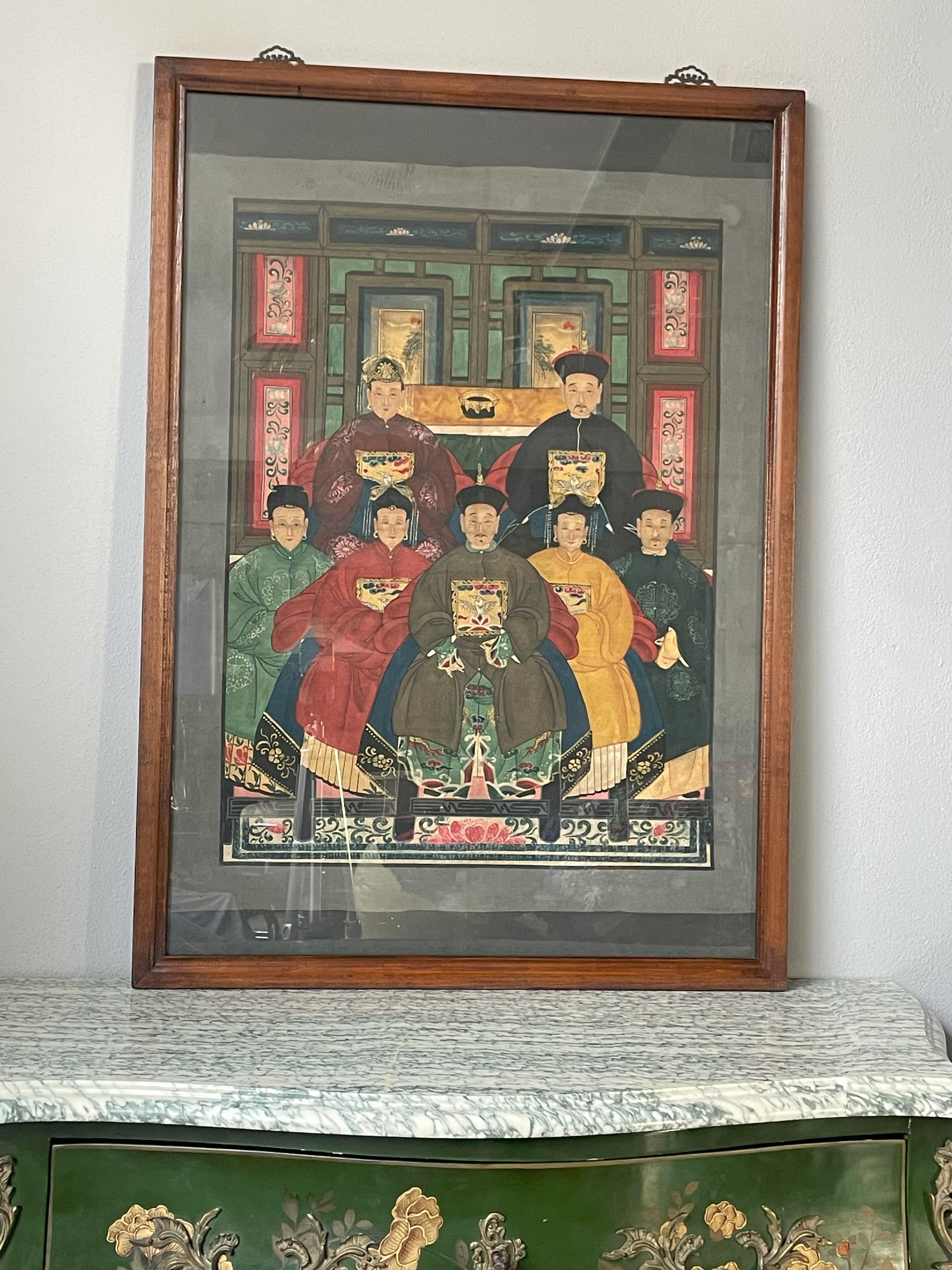 XX secolo Pittura di famiglia cinese in vendita