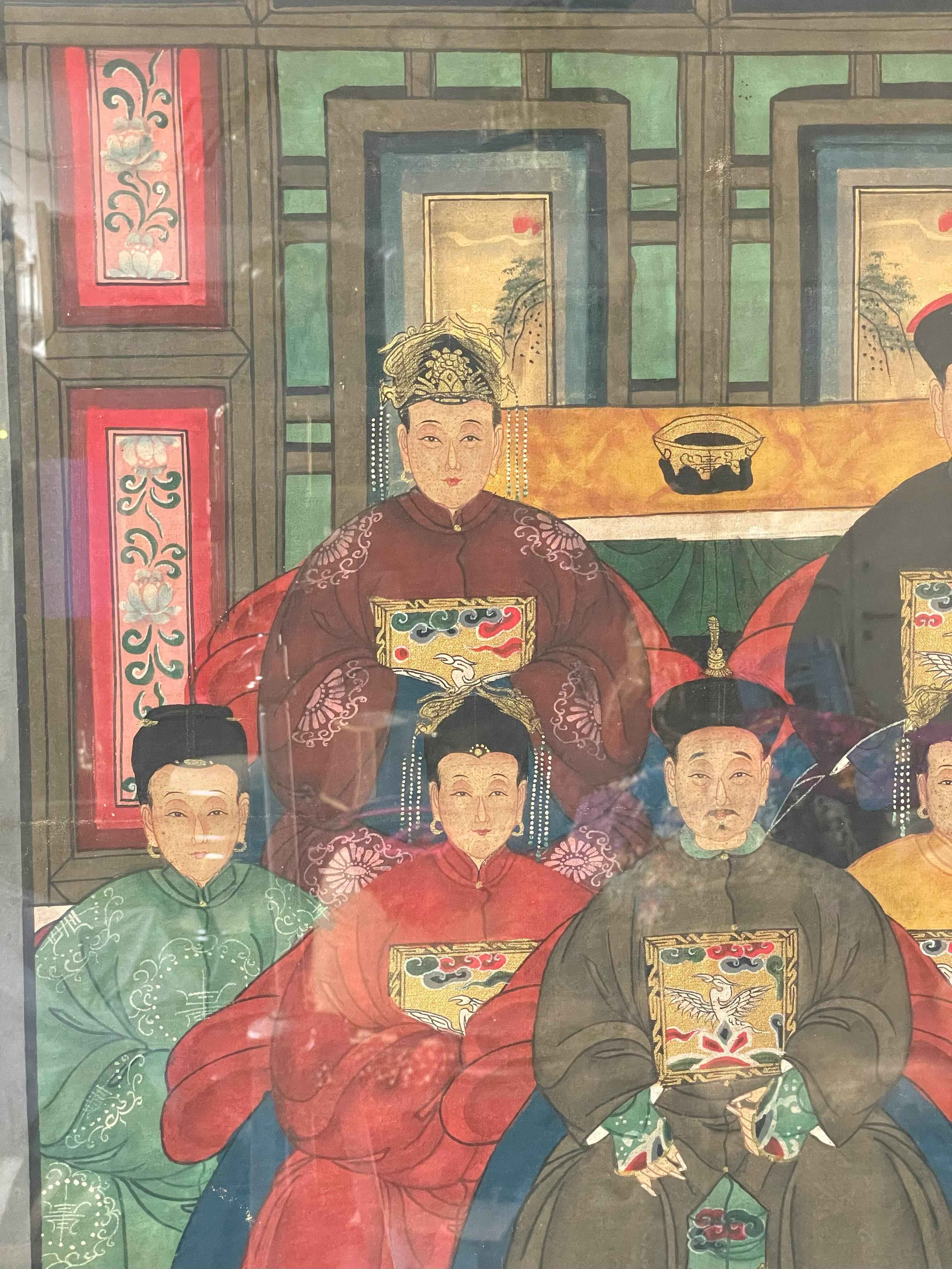 Pittura di famiglia cinese in vendita 1