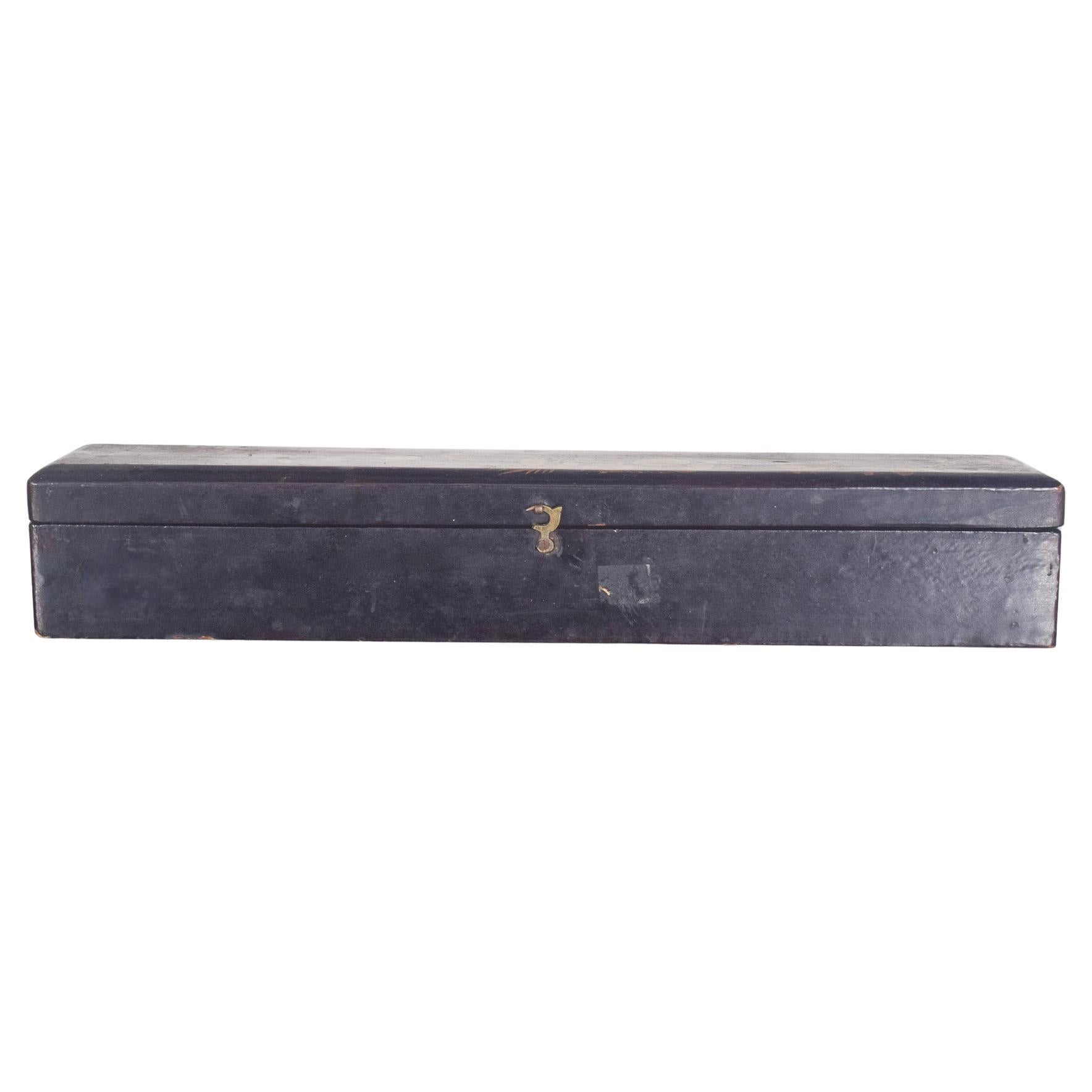 Chinese Fan with Wooden Box