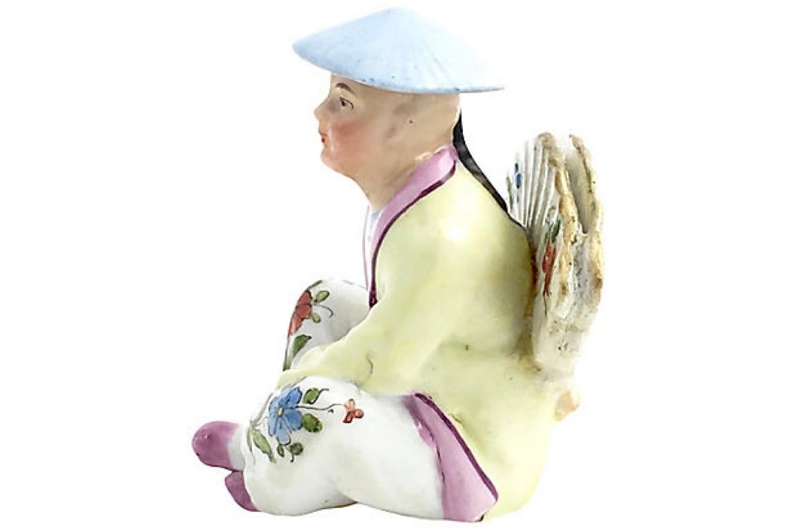 20th Century Chinese Figural Porcelain Menu Holder