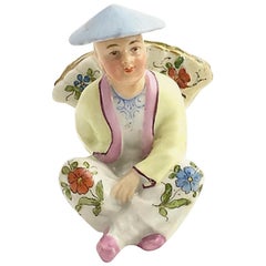 Chinese Figural Porcelain Menu Holder