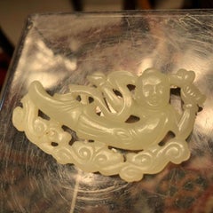 Chinese Fine Jade "Flying Angel" Aspara