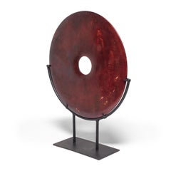 Chinese Fire Stone Bi Disc