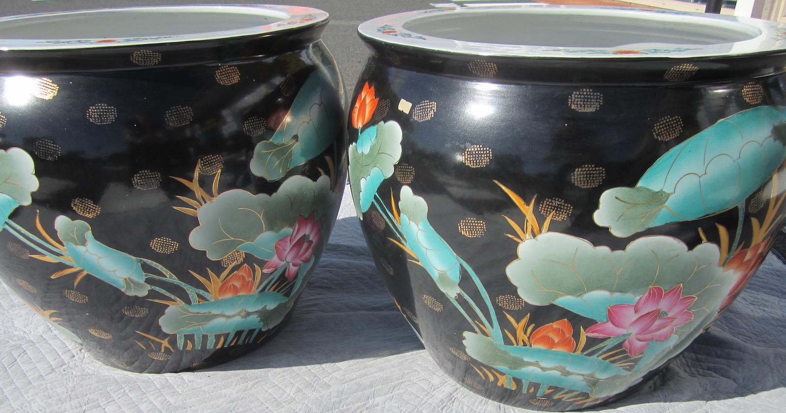 Chinoiserie Chinese Fish Bowls For Sale