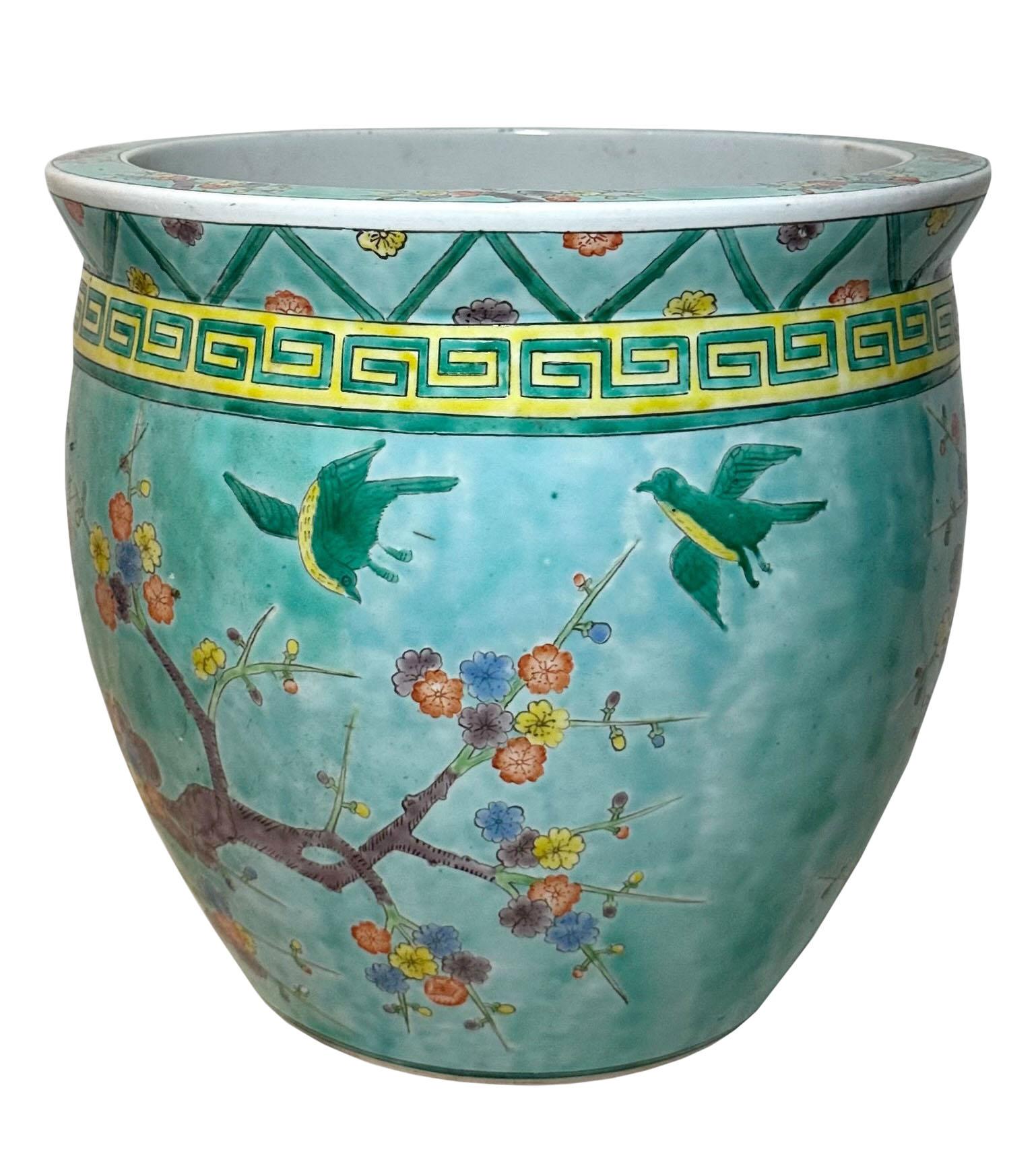Late 19th Century Chinese Fishbowl For Sale