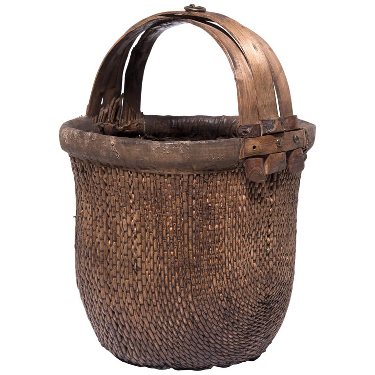 Chinese Fisherman's Basket, circa 1900 For Sale at 1stDibs | fisherman's  wicker basket, what is a fisherman basket called