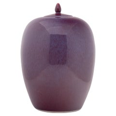 Chinese Flambé Purple Ginger Jar