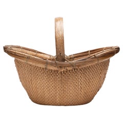 Antique Chinese Flared Garden Basket, circa 1900