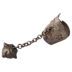 Antique Chinese Floral Charm Ring, c. 1900