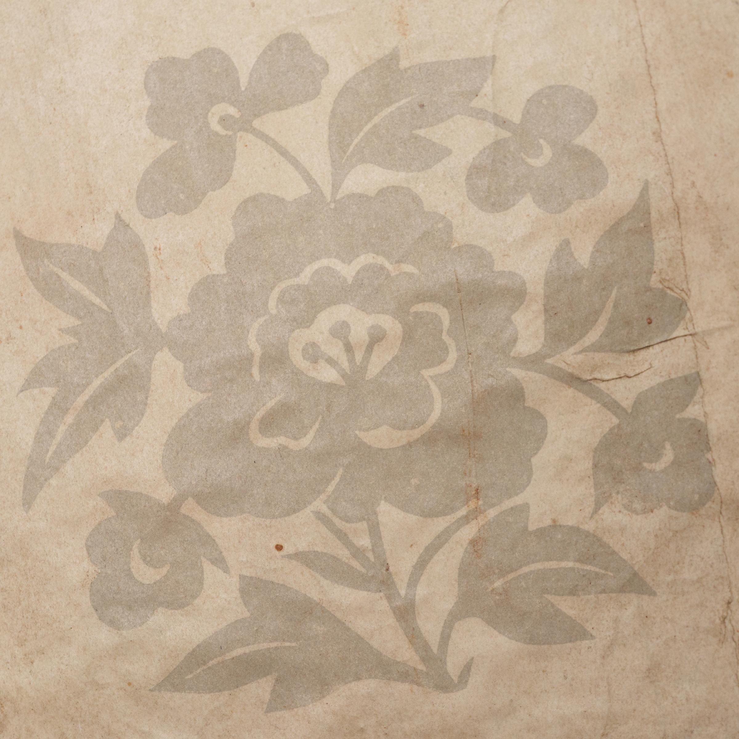 Caja de papel maché floral china en Bueno estado para la venta en Chicago, IL