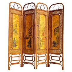 Vintage Chinese Folding Screen Partition from the XX Century