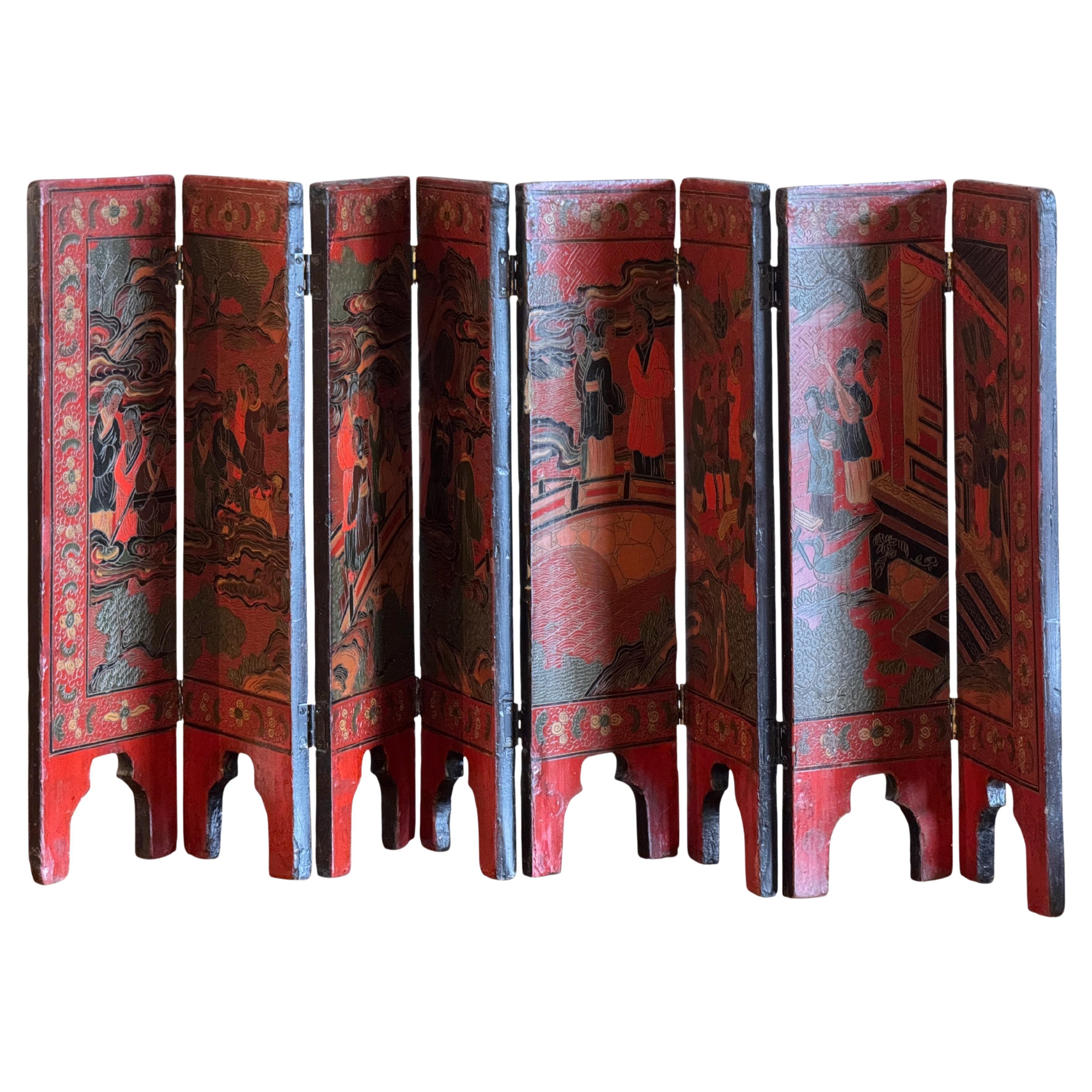 Chinese Folding Table Screen For Sale