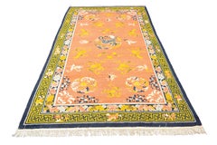 Chinese Foo Dog Rug Salmon Color