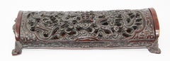 Chinese Footed Box with Dragon Motifs