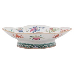 Chinese Footed Offering Bowl with God of War, c. 1850