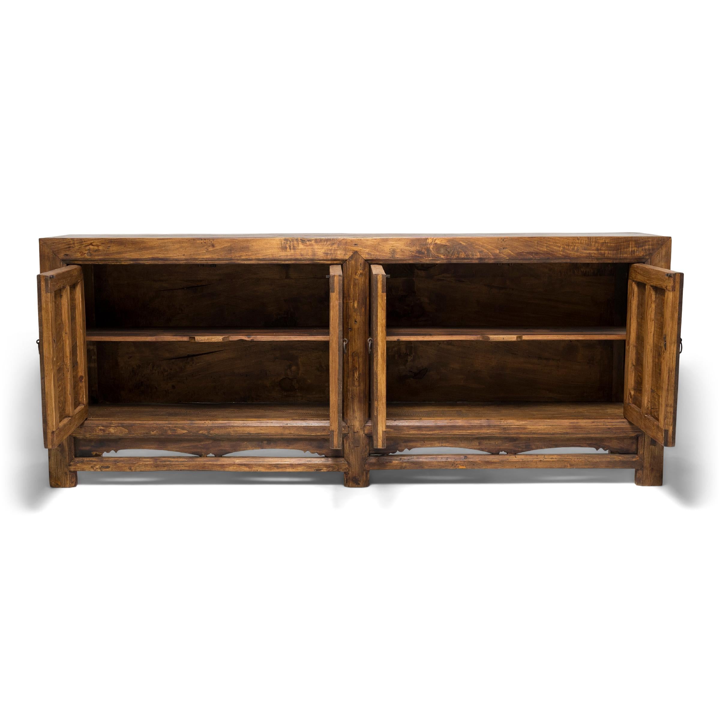 19th Century Chinese Four Door Herdsman Coffer, circa 1880 For Sale