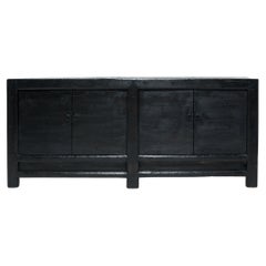 Antique Chinese Four Door Herdsman's Coffer, C. 1880