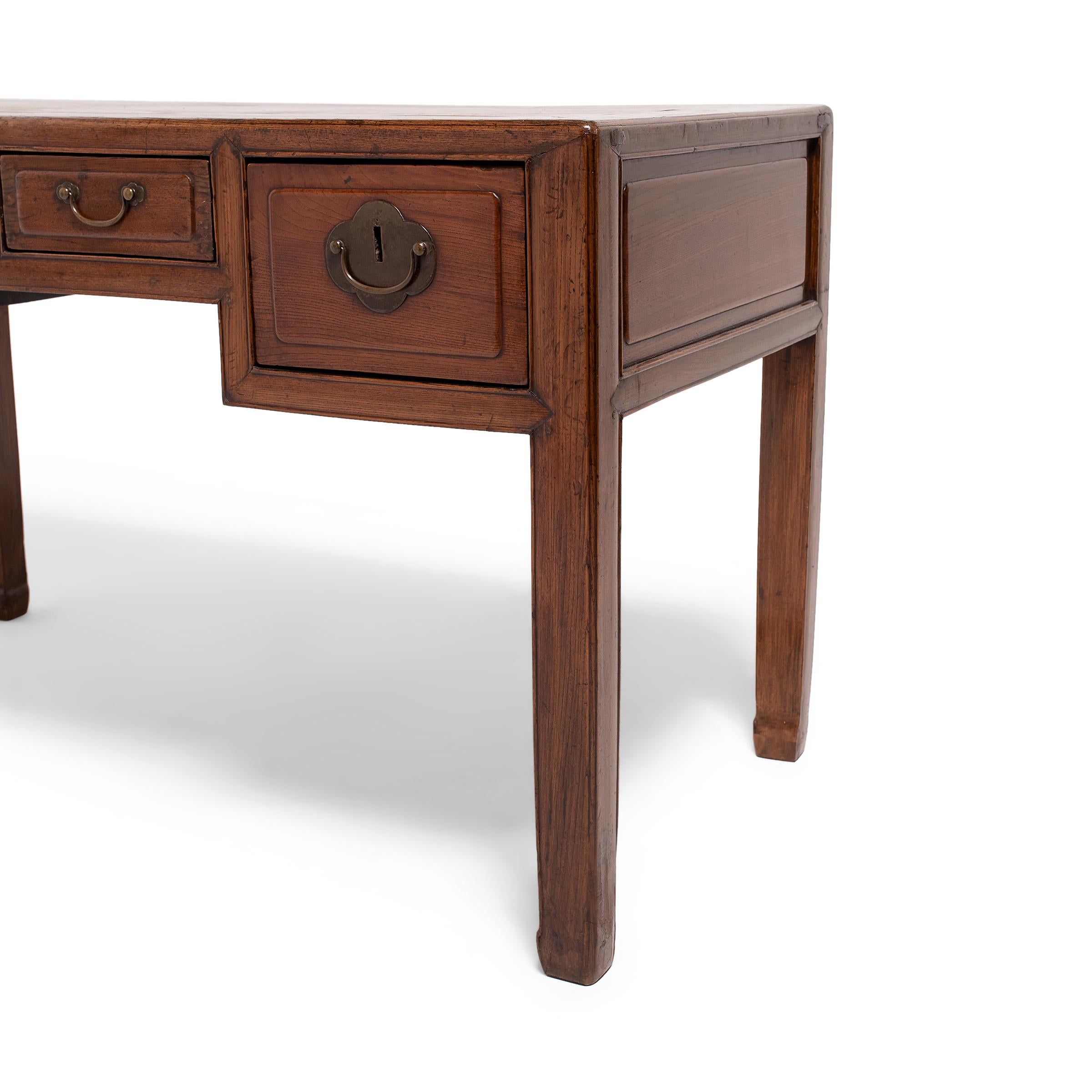 Chinese Four Drawer Scholar's Desk, c. 1900 2