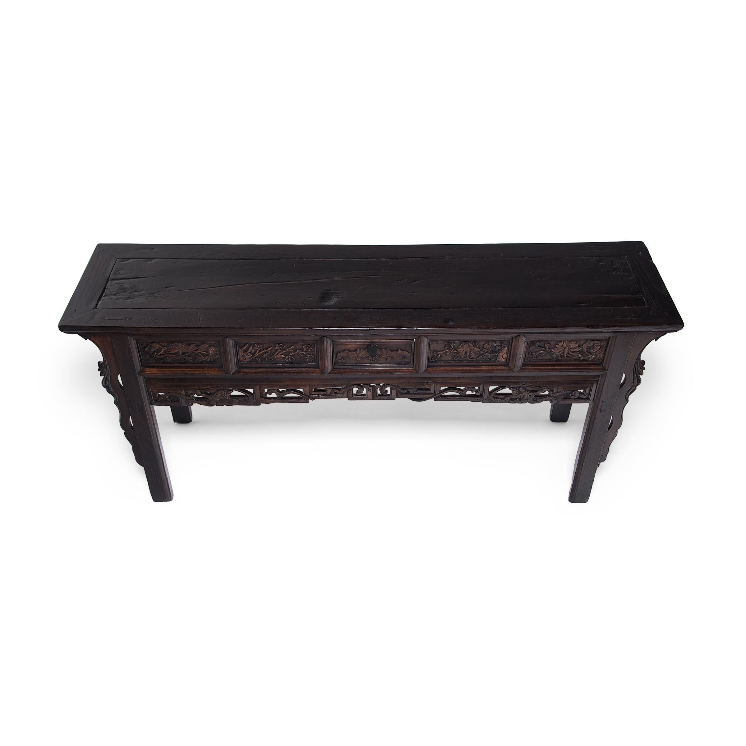 19th Century Chinese Four Seasons Altar Table, circa 1850 For Sale