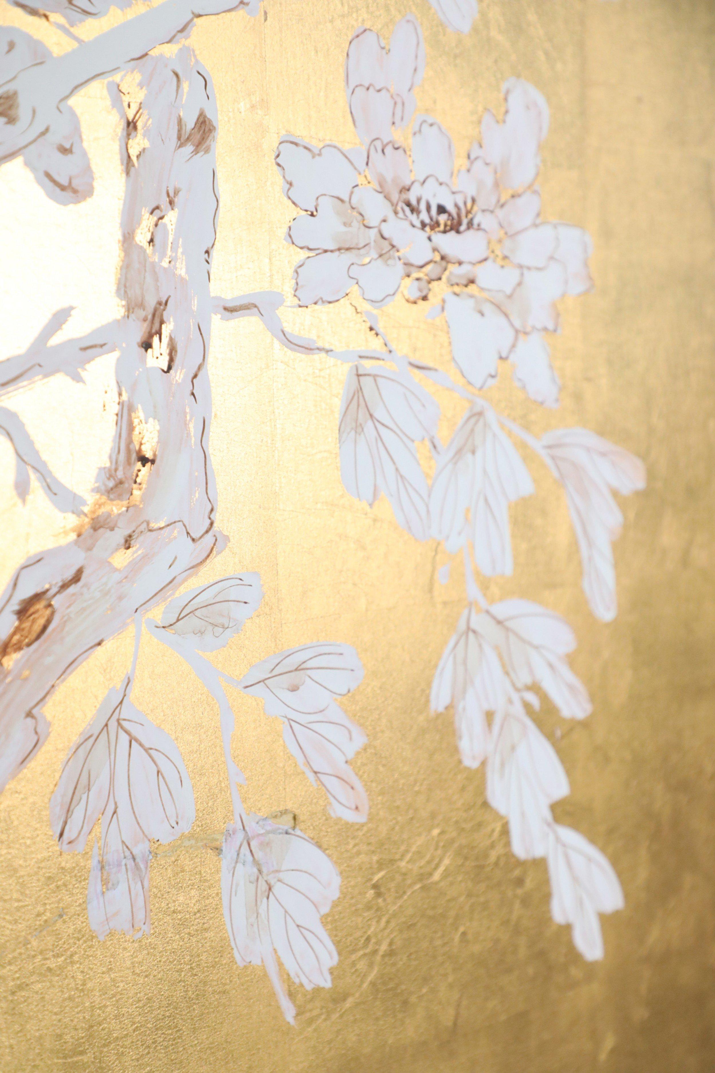 chinese gold leaf painting