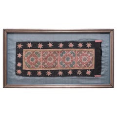 Framed Hmong Appliqué Textile Fragment