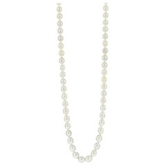 Cultured Freshwater Baroque 13-14mm Pearl Necklace with Silver Clasp