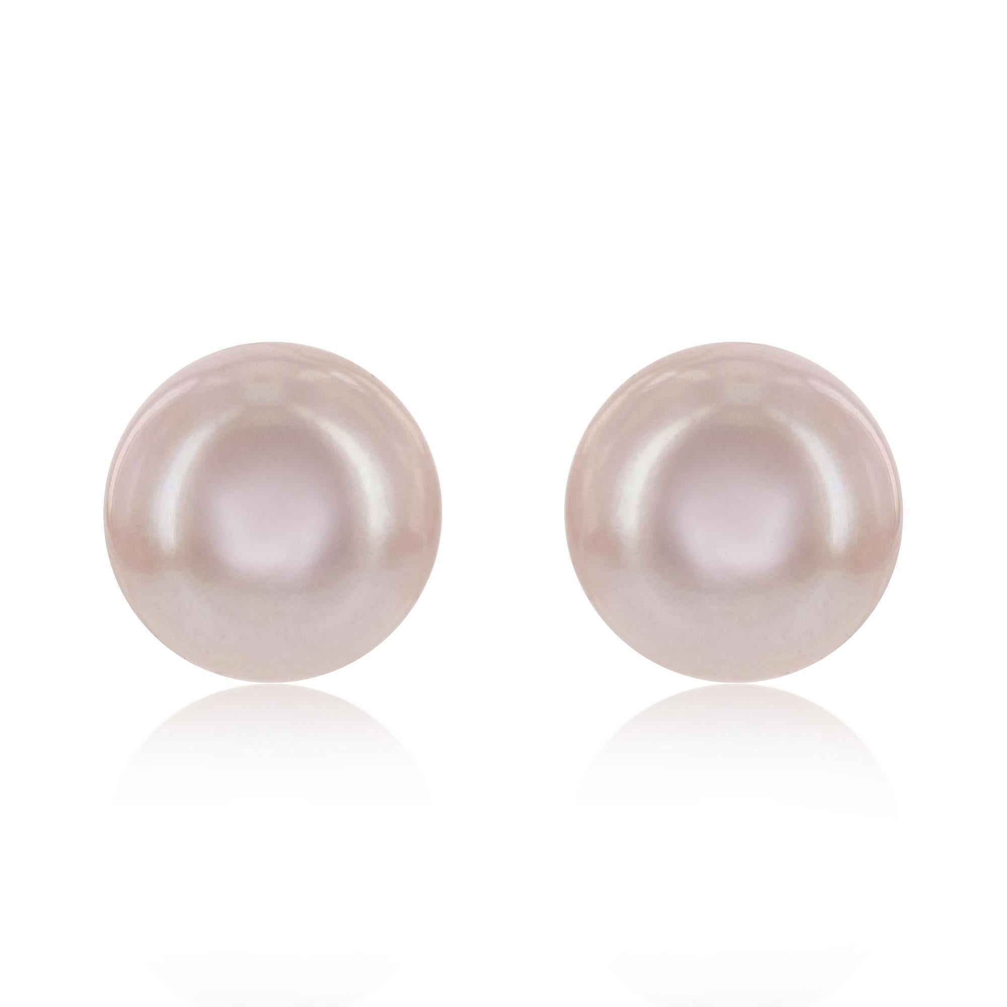 8.5 mm pearl earrings