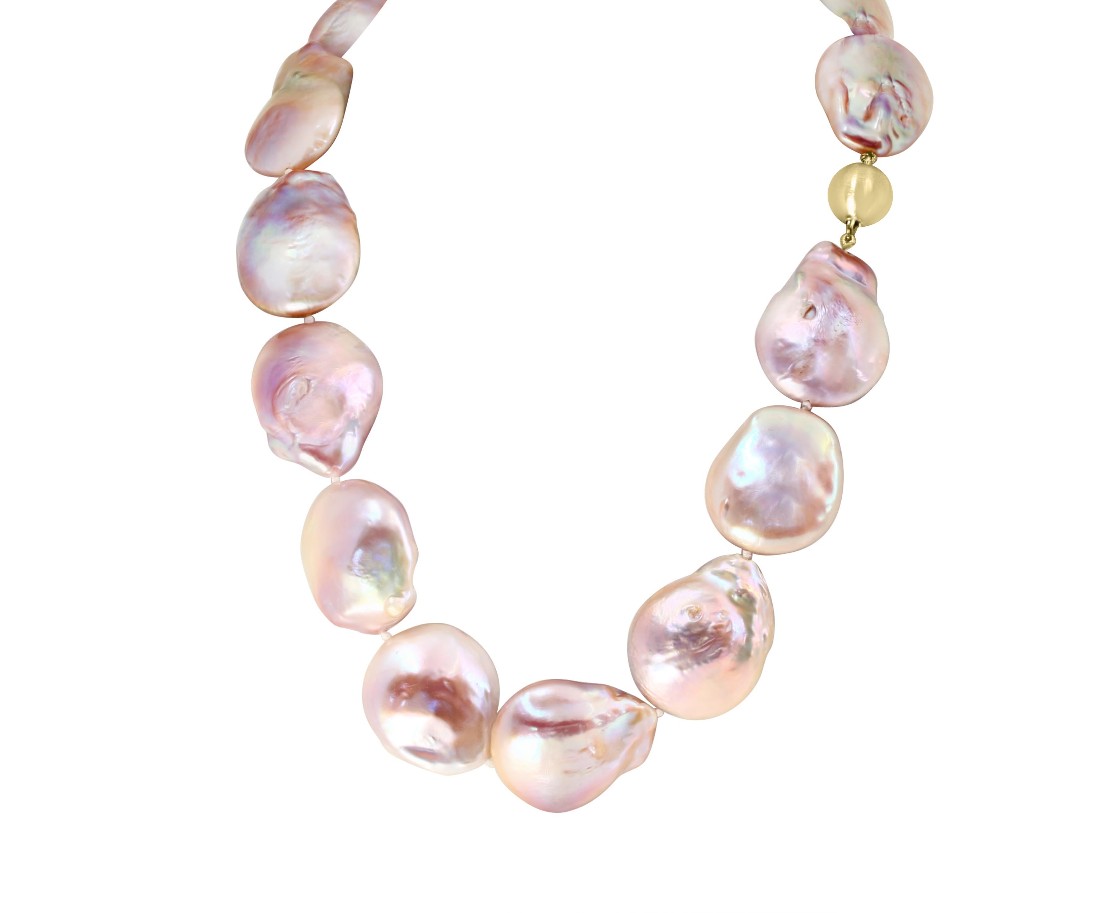 flat pearl necklace