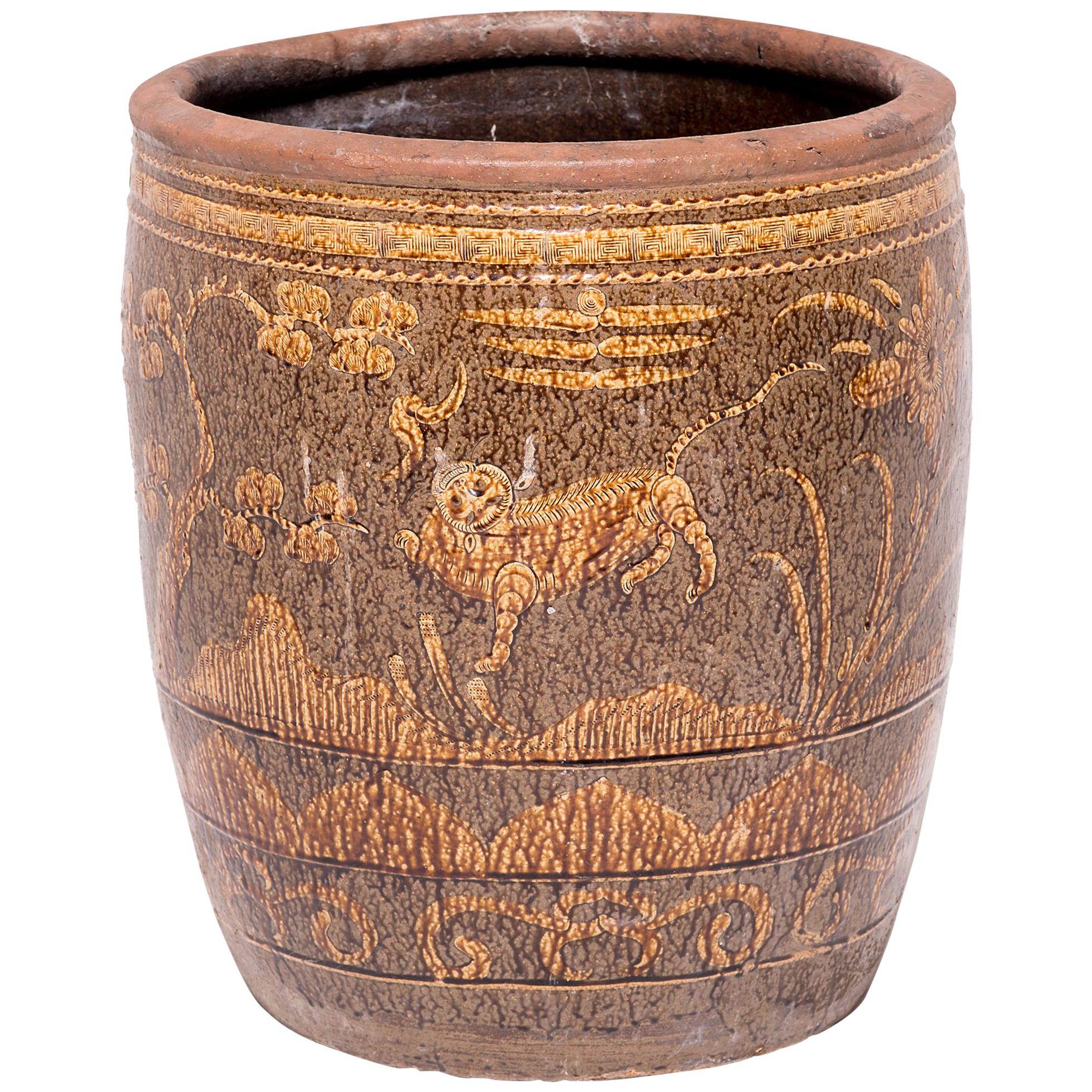 Chinese Fu Dog and Pine Tree Pickling Jar at 1stDibs pickling pine