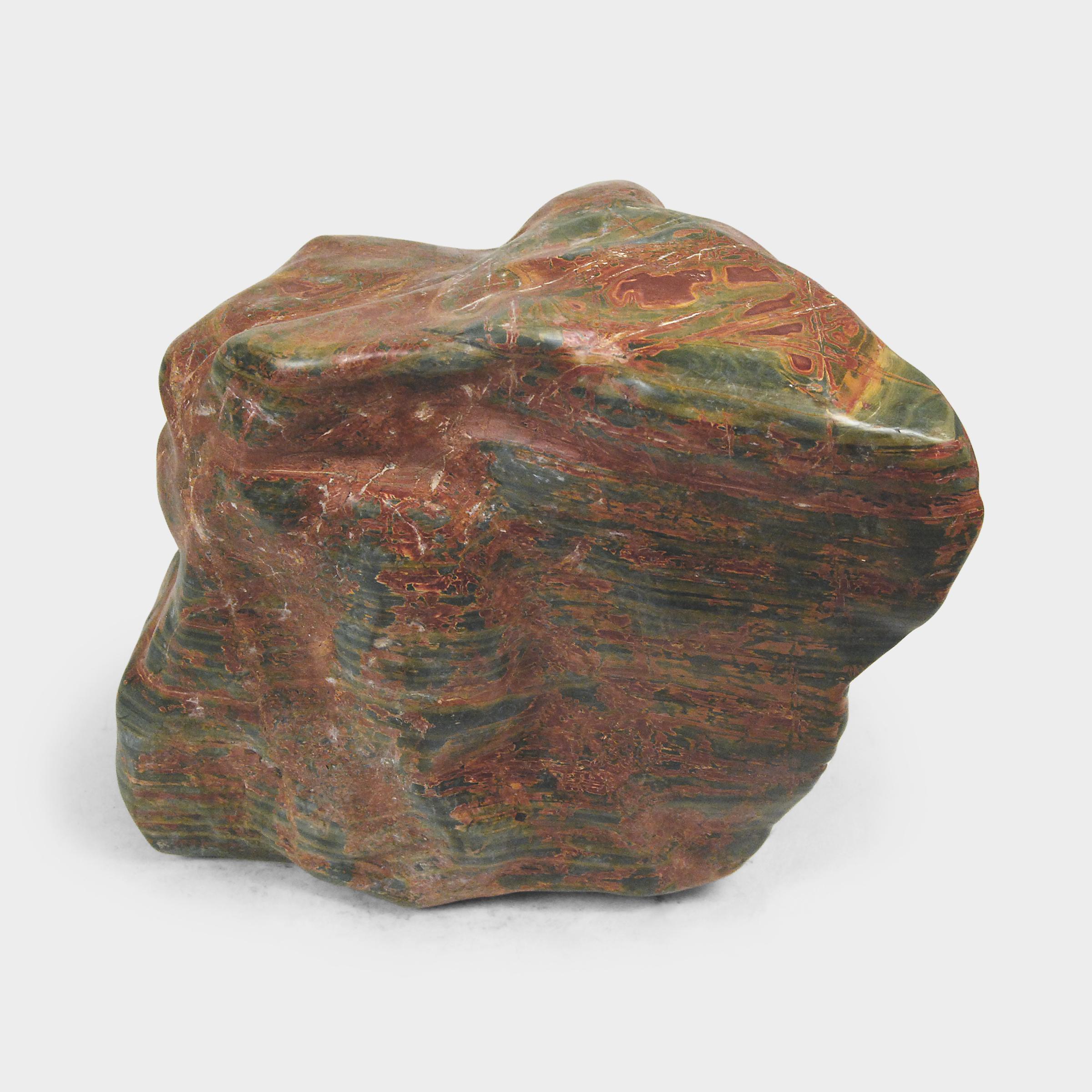 A well-chosen stone is a focal point of both a traditional Chinese garden and a scholar's studio - evoking the complexities of nature and inspiring creative thought. Sourced from China's Guangxi province, this meditation stone has a subtle pattern