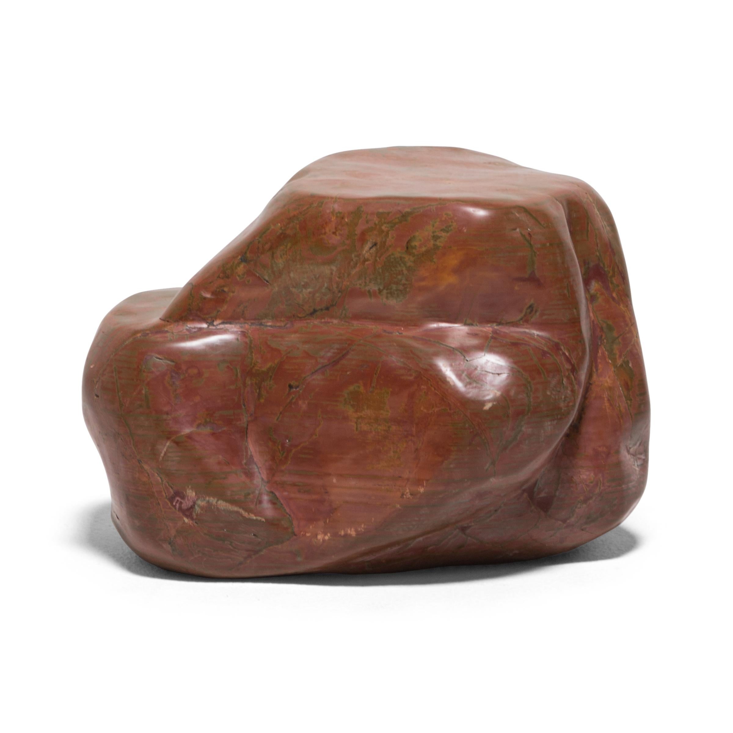 Polished Chinese Fugui Meditation Stone