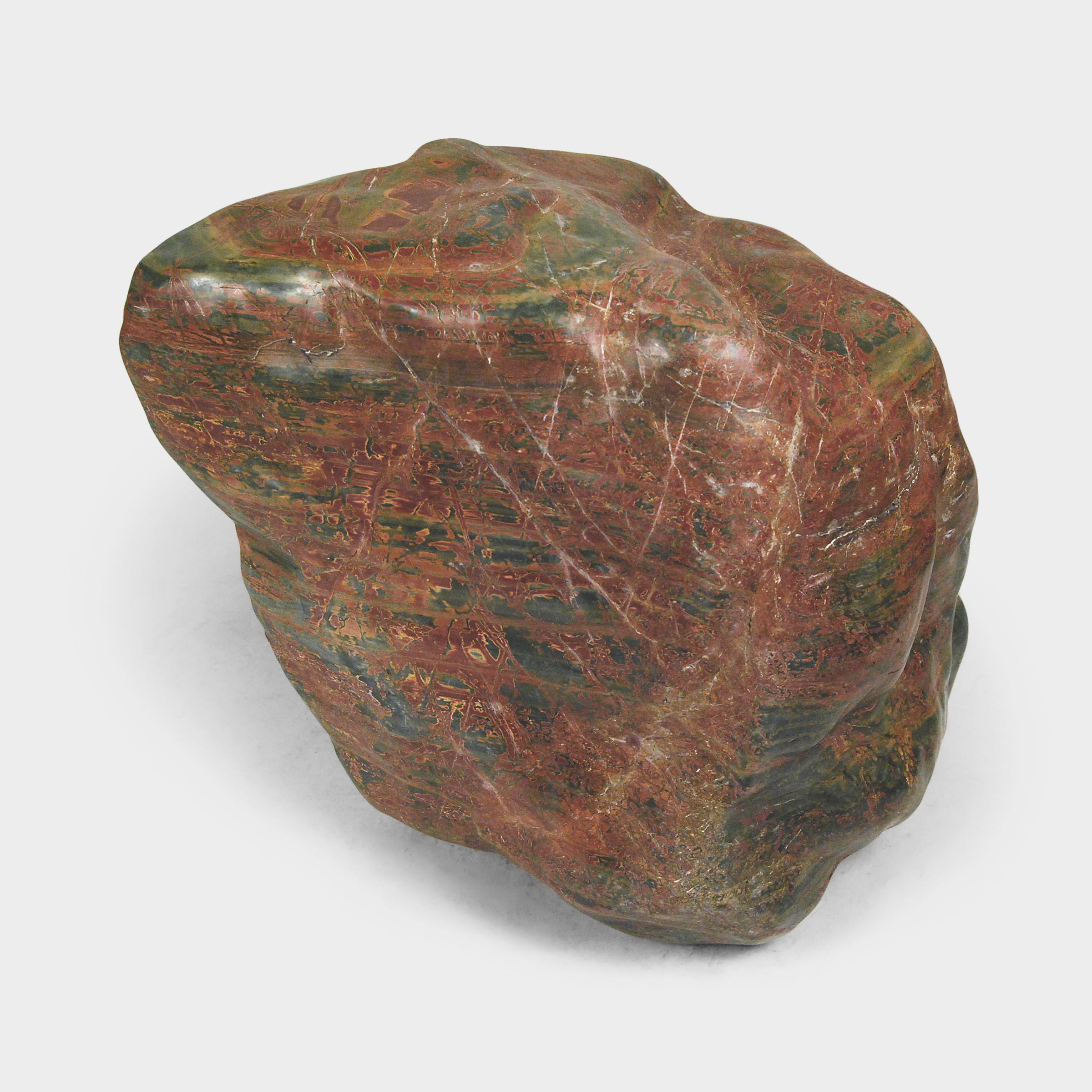 Polished Chinese Fugui Meditation Stone