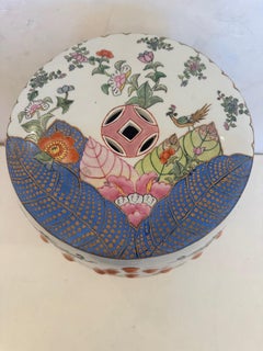 Chinese Garden Seat End Table in Beautiful Colors