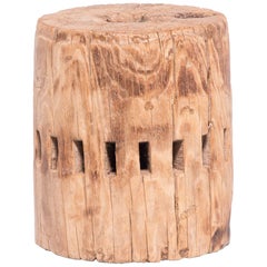 Antique Chinese Gear Heart Stool, c. 1850