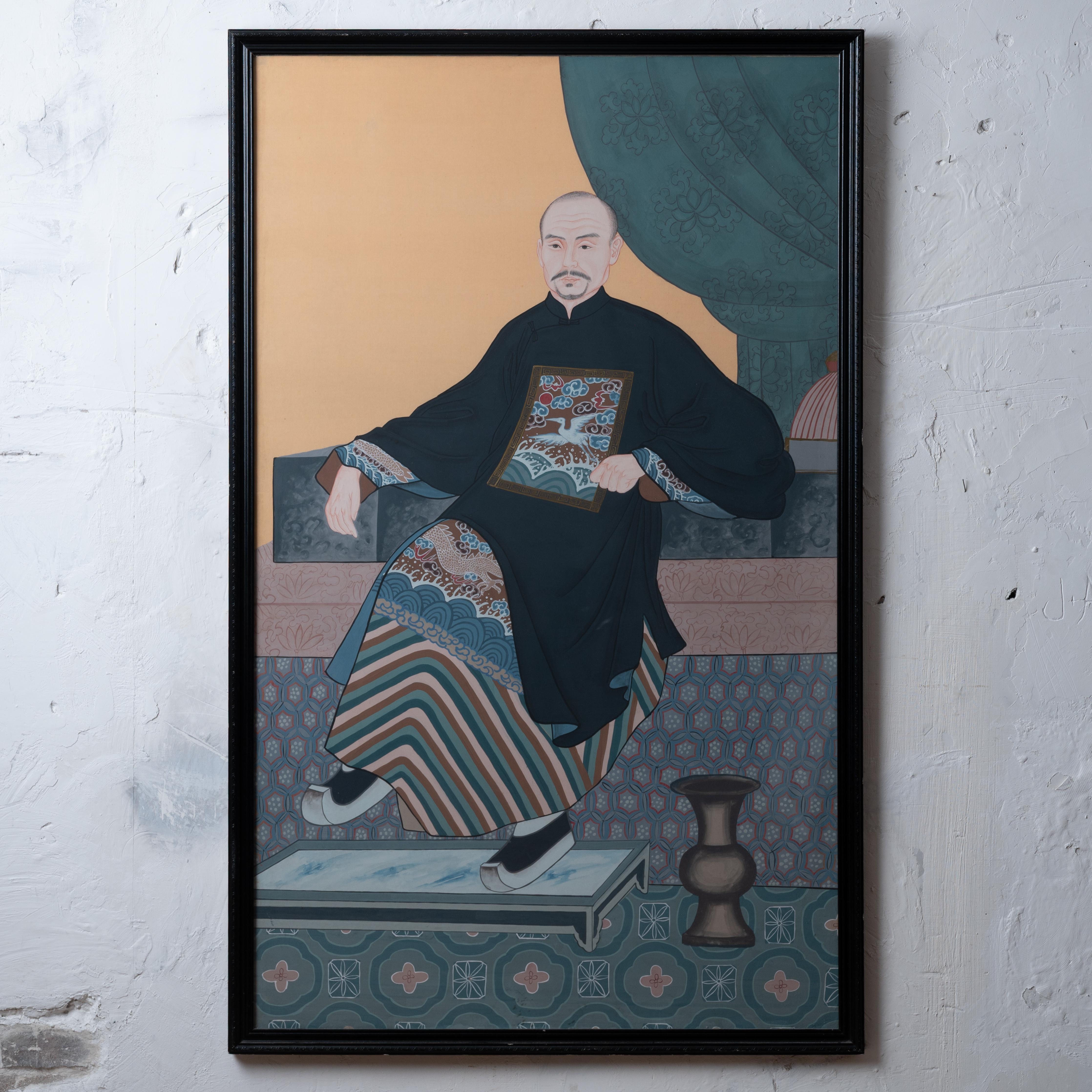 Retrato al gouache sobre seda de un caballero chino a la manera de Chinnery, siglo XX.



37 ¾ pulgadas de ancho por 60 ¾ pulgadas de alto 



