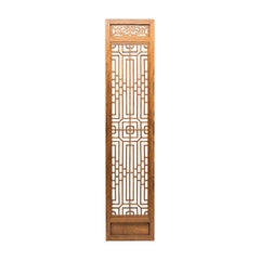 Chinese Geometric Lattice Door Panel, c. 1850