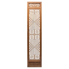 Chinese Geometric Lattice Door Panel, c. 1850