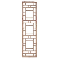 Chinese Geometric Lattice Window Panel, c. 1900
