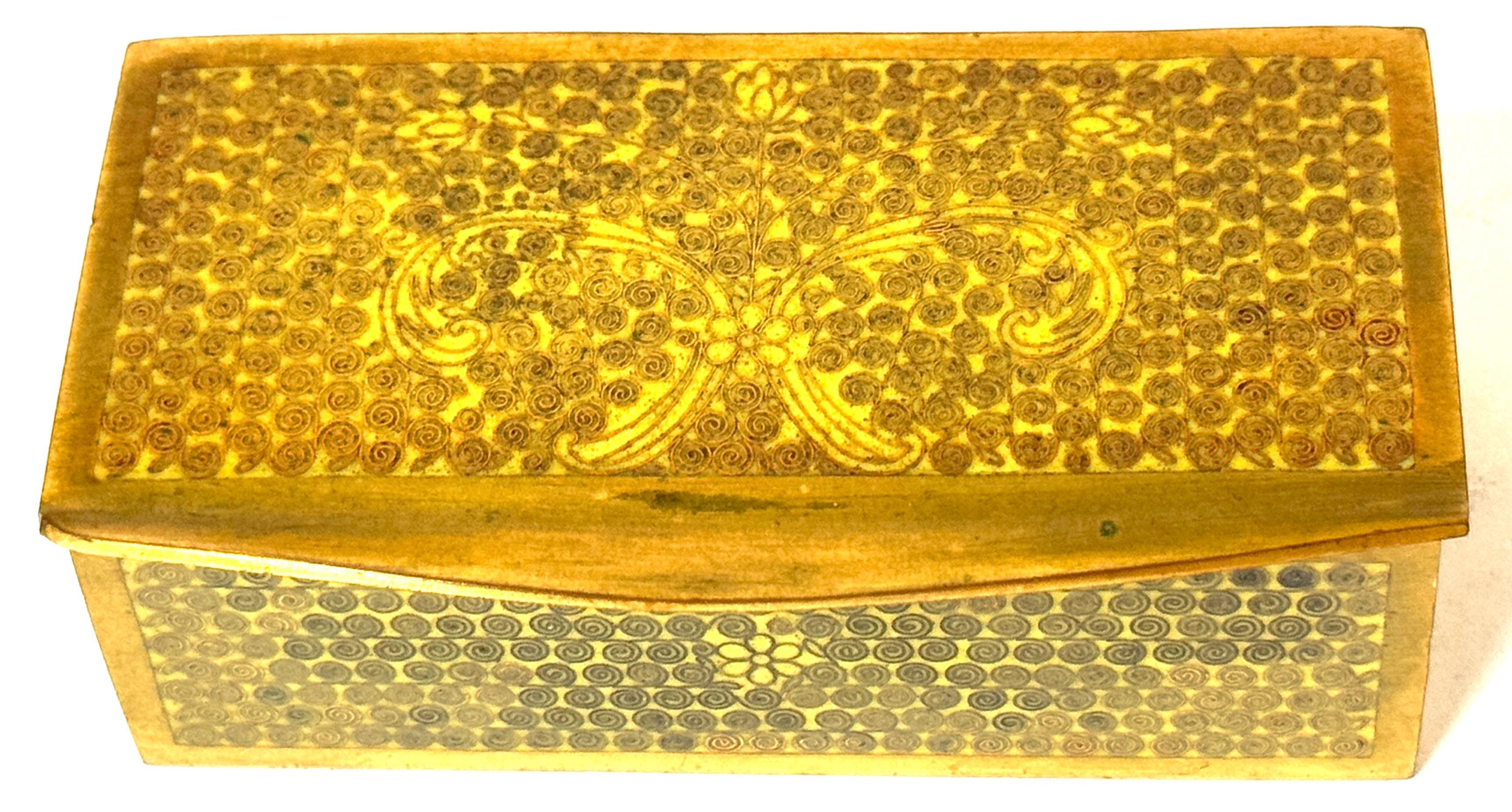 Chinese Gilt Brass Cloisonné “Scroll and Floral” Nine‑Piece Desk Set, 20th C For Sale 6