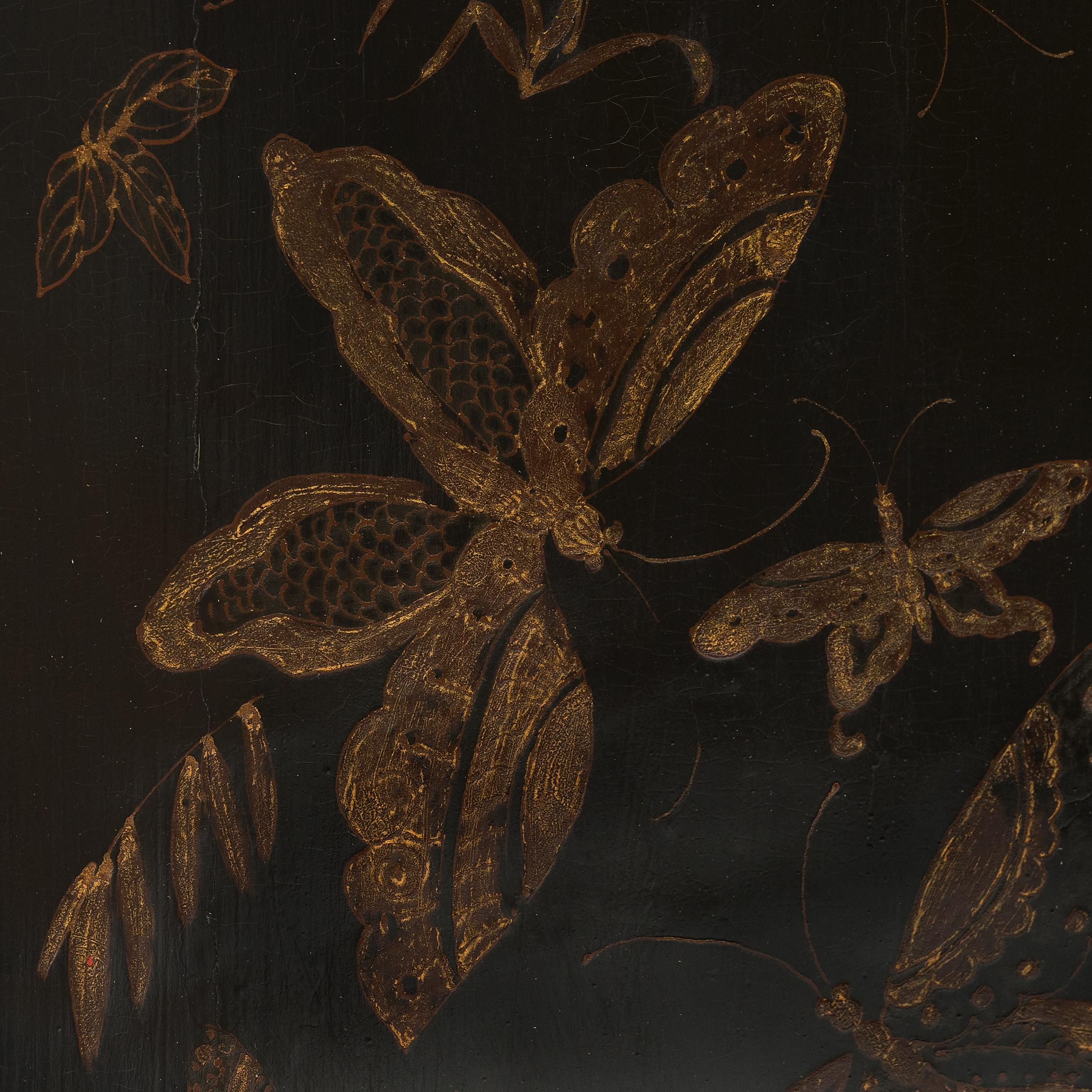 Chinese Gilt Butterfly Locking Cabinet, c. 1850 3