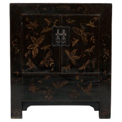 Chinese Gilt Butterfly Locking Cabinet, c. 1850