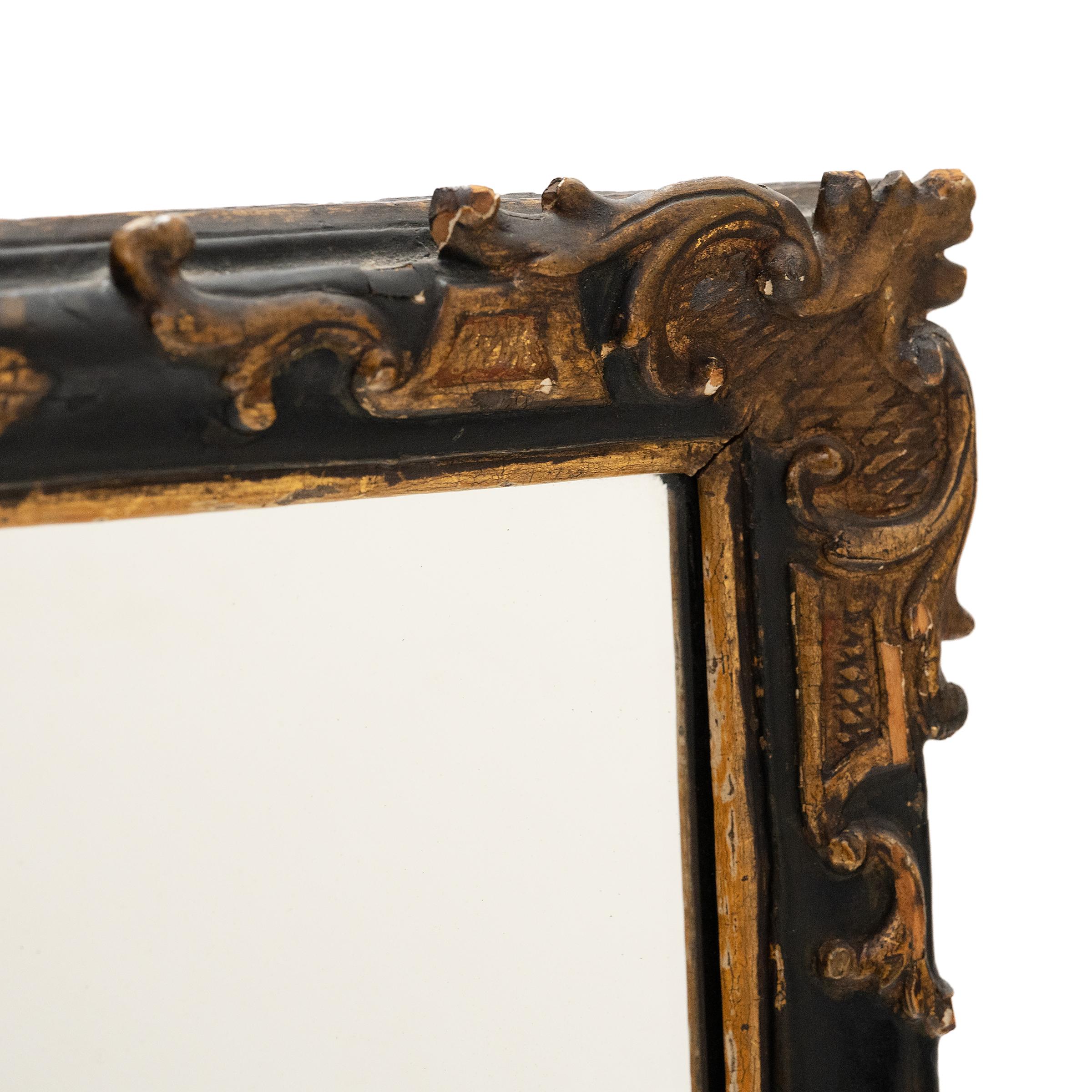 Chinoiserie Chinese Gilt Table Mirror, c. 1900 For Sale